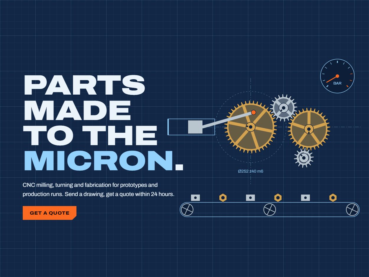Engineering workshop website design